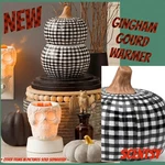 Scentsy Gingham Gourd Wax Warmer Rare Pumpkin Fall Autumn Buffalo Check Plaid. Fixed Price $57.49.