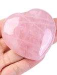 Jovivi 60MM Large Rose Quartz Heart Healing Crystals Stones Pol.... Fixed Price $21.84.