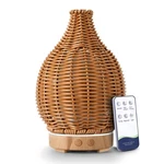 Boho Essential Oil Diffuser For Home Rattan Weaving With Remote Con... Fast Ship. Fixed Price $45.99.