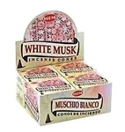 White Musk - Case Of 12 Boxes, 10 Cones Each Hem Incense From India. Fixed Price $12.49.