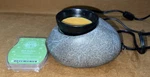 Scentsy Zen Rock Stone Element Gray Candle Wax Melt Warmer Retired Works!. Fixed Price $22.50.
