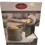 Candle Warmers Illuminaire Fan Fragrance Wax Tart Ceramic Green. Fixed Price $23.00.