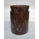 Tall Brown Marbled Ceramic Electric Scented Oil Tart Candle Burner/warmer Light. Fixed Price $24.99.