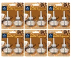 6 Pack Glade Plugins Scented Oil Air Freshener, Cozy Vanilla Cappuccino Refill. Fixed Price $59.99.