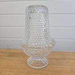 Vintage Duncan Miller Thousand Eye Clear Glass Hobnail Fairy Lamp Candle *as-is. Fixed Price $65.00.