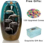 Color Outivity Ceramic Backflow Incense Holder Waterfall Burner 3S3. Fixed Price $25.59.