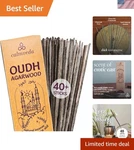 Mystic Oud Agarwood Incense - (40+STICKS, 9 Inch) Thick Natural Resin. Fixed Price $20.46.