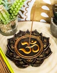 Ebros Feng Shui Zen Buddha Ohm Symbol Lotus Mandala Flower Incense Stick Burner. Fixed Price $19.99.