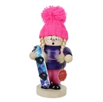 Steinbach Wooden Big Smoker For Smoking Incense Snowboard Girl Nutcracker, 10". Fixed Price $124.84.