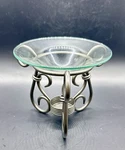 Partylite Antique Brass Aroma Melt Warmer P8016 Tealight Candle Holder Glass. Fixed Price $23.74.