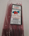 Foxy Lady Double Strength 19" Incense Sweet Smell Of Success 25 Sticks 3+ Hours. Fixed Price $10.50.
