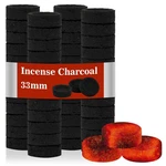 Maqihan 100PCS Incense Charcoal Briquettes - Tablets 33MM, Black. Fixed Price $17.41.