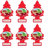 6 Little Trees Car Air Freshener Hanging Paper For Home Wild Cherry. Fixed Price $23.95.