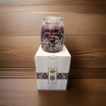 Scentsy Love Is All You Need Wax Warmer In Box 2016 Retired Purple Floral Glass. Fixed Price $15.99.