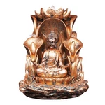 Buddha Backflow Incense Burner 5.5 X Inch Multicolor Resin Figurine. Fixed Price $36.92.