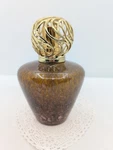 La-tee-da! Effusion Fragrance Lamp Amber Gold Blown Glass Glitter. Fixed Price $30.00.