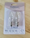 Scentsationals 2 Pack C7 / 15 Watts 90 Brightness Wax Warmer Bulb. Fixed Price $10.00.
