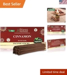 Bless-cinnamon 100%-NATURAL-HANDMADE-HAND-DIPPED-INCENSE-STICKS Organic-chemi.... Fixed Price $31.19.