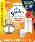 Glade Plugins Refills Air Freshener Starter Kit, Hawaiian Breeze, Scented And. Fixed Price $11.00.