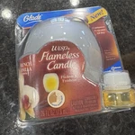 Glade Wisp Flameless Candle French Vanilla Scent Glass Holder Nos*. Fixed Price $20.00.