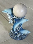 Vintage Jumping Dolphins With Waves Candle Holder - New Unopened Condition. Fixed Price $52.00.