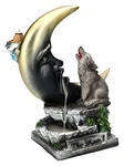 Pacific Giftware Howling Wolf Moon Backflow Incense Burner Fantasy Figurine. Fixed Price $27.64.