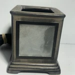 Scentsy Wax Warmer Stand Square Grey Metal #19382 Vintage Tested Works With Bulb. Fixed Price $12.74.