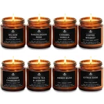 8 Pack Soy Wax Scented Candle Set - Lavender Chamomile, Citrus Sage, Amber Mu.... Fixed Price $43.27.