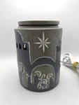 Scentsy Bethlehem Wax Warmer Christmas Birth Of Jesus Grey Nativity Star. Fixed Price $28.99.