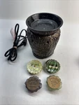 Scentsy Bronze Vine Premium Wax Warmer Authentic Retired + 4 Pie. Fixed Price $20.99.