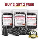100 Backflow Incense Cones 2" Jumbo Charcoal Waterfall Burner Strong Scent. Fixed Price $21.19.