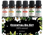 Essential Oils By Pure Top Aromatherapy Gift SET-6 Pack, 10ML. Fixed Price $15.00.