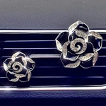 2 Pcs Camellia Air Vent Clips, Cute Flower Car Freshener Clip, Bling Suv .... Fixed Price $13.07.