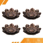 4PACK Incense Burner Kit Brass Lotus Stick Holder Ash Catcher Copper. Fixed Price $15.78.