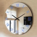 Shyfoy Large Wall Clock, 28" Circular Romani Mirrored Dimmable Rg.... Fixed Price $279.37.