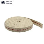 100% Natural Cotton 3/8" Wick 6' Length - Cozy Lighting & Emergency Ready. Fixed Price $16.99.