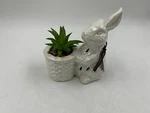 G.c. Ceramic 6.5IN Shiny Bunny Potpourri Holder With Scent Sachet BB01B22019. Fixed Price $16.99.