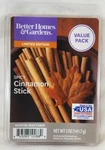 Better Homes & Gardens Scented Wax Cubes: Spicy Cinnamon Stick 5.0 Oz Value Pack. Fixed Price $10.97.