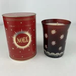 Crabtree & Evelyn Vintage Noel Candle Red Glass Holder 55 Hours New Open Box. Fixed Price $149.99.
