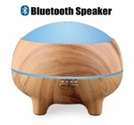 Essential Oil Diffuser With Bluetooth Speaker, Wood Grain AROMATHERAPY-300ML. Fixed Price $29.95.