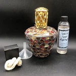 Vtg Mosaic Bottle Fragrance Oil Lamp Catalytic Burner New Condition Spiced Apple. Fixed Price $24.99.