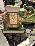 Elephant Asian-style Ceramic Ashtray Incense Burner, Sm Plant Stand 1960S/1970S. Fixed Price $20.00.