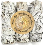 California White Sage: 3-PACK 4" Sticks Meditation & Home Cleansing. Fixed Price $12.50.
