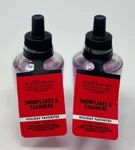 2 Bath & Body Works Snowflakes Cashmere Wallflower Fragrance Refill Bulb Plug In. Fixed Price $12.99.