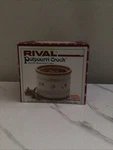 Vintage 1988 Rival Original Potpourri Crock Model 3206 Pastel Floral. Fixed Price $42.00.