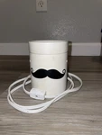 Scentsy Mustache Deluxe Wax Warmer Medium 20W Ceramic White 2010 Retired Works. Fixed Price $15.00.