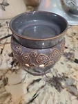 Retired Scentsy "enchanted" Warmer Grey, Rose Scroll Design. Fixed Price $13.49.
