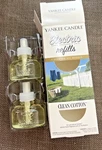 New Iob Clean Cotton Yankee Candle Set Of 2 Electric Diffuser Refills. Fixed Price $10.36.