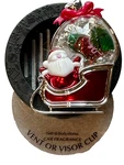 New Bath & Body Works Car Vent Visor Clip Santa Sleigh Presents Snow Globe Xmas. Fixed Price $11.99.