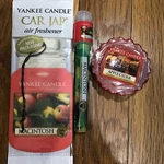 Yankee Candle Lot Macintosh Air Freshener Car Go Spray Apple Cider Votive. Fixed Price $12.90.